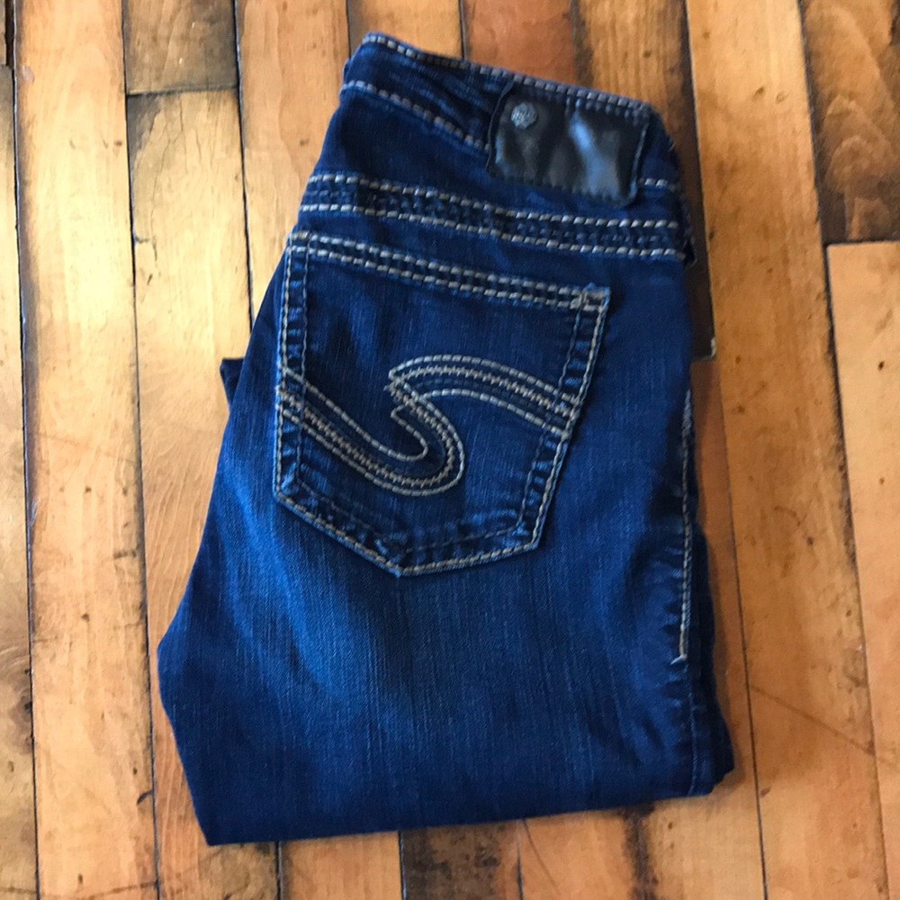 Dark Wash Silver brand Skinny Jeans